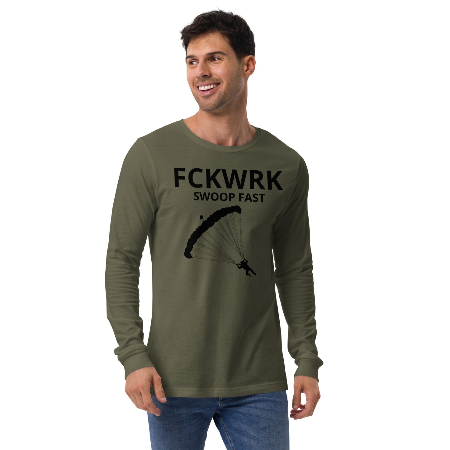 FCKWRK SWOOP FAST Unisex Long Sleeve Tee - Fckwrk